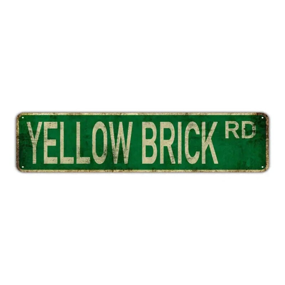 Yellow Brick Road Vintage Retro Novelty Metal Sign 16 x 4 Wall Art NEW! Home & Garden:Home Décor:Plaques & Signs Style Your Walls